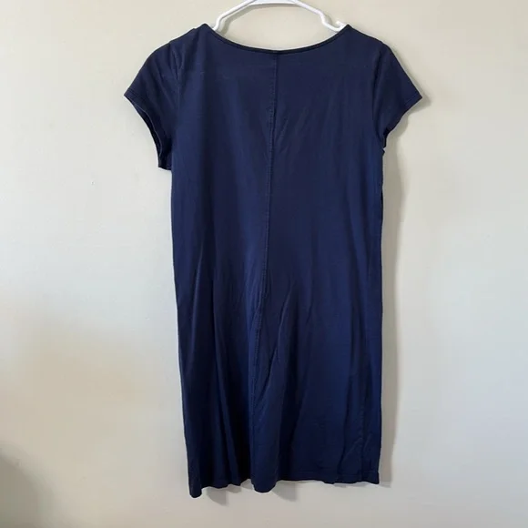 Lilly Pulitzer Brewster Dress Navy 100% Pima Cotton Size Medium - Picture 6 of 9